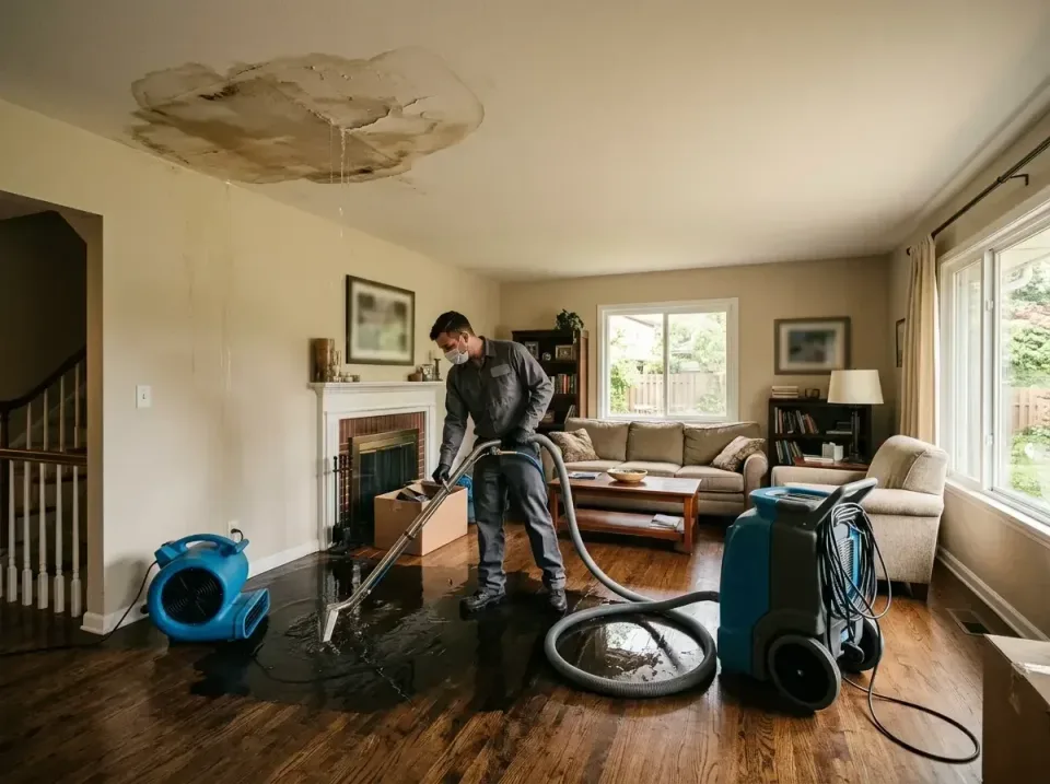 attic-pipe-burst-ceiling-drip-008 — frequently asked questions, Water Damage Restoration & Carpet Care in McKeesport, PA